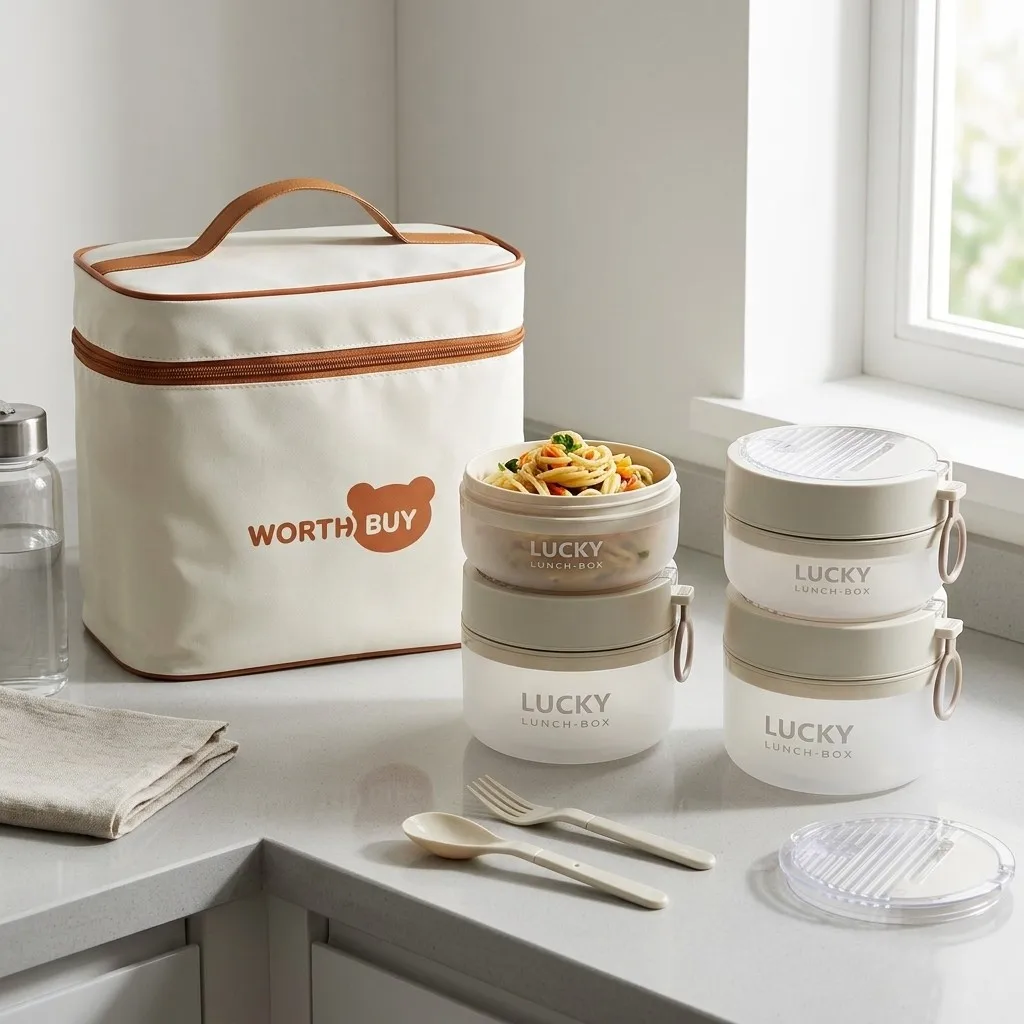 Meal Prep Or Prep Meal - Stapelbare plastic lunchboxset, geschikt voor gebruik