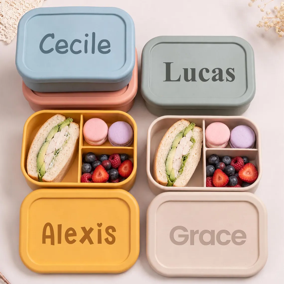 Meal Prep Bowl - Gepersonaliseerde kinderlunchbox met naam, op maat