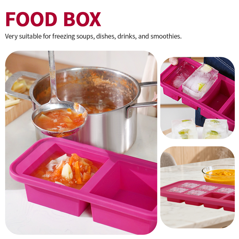 2 Of 3 Stuk Siliconen Vriezer  - Meal Prep Template recensie en prijs