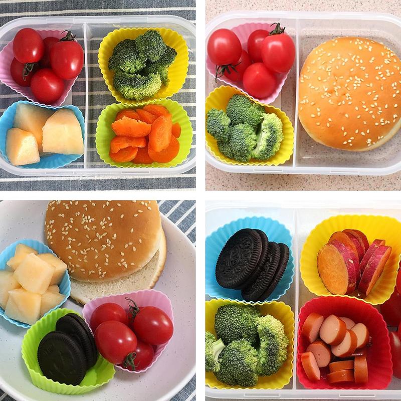● 12/24 Stuks Siliconen Lunchb - Meal Prep Template recensie en prijs