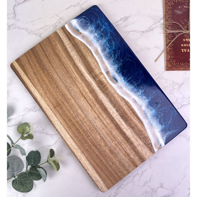 Snijplank van acaciahout met e - Meal Prep Kitchen recensie en prijs