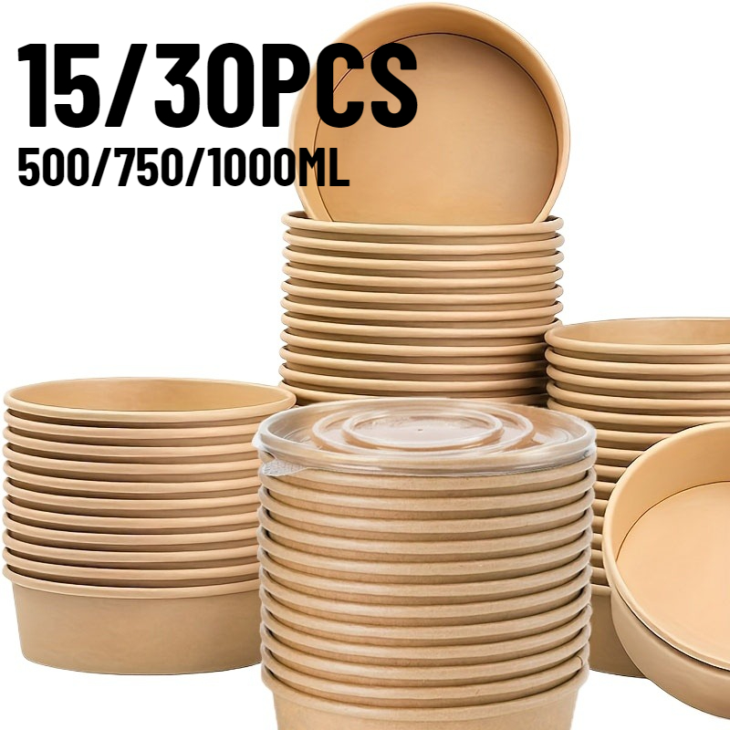 15/30PCS Kraftpapier Kommen We - Meal Prep Bowl recensie en prijs
