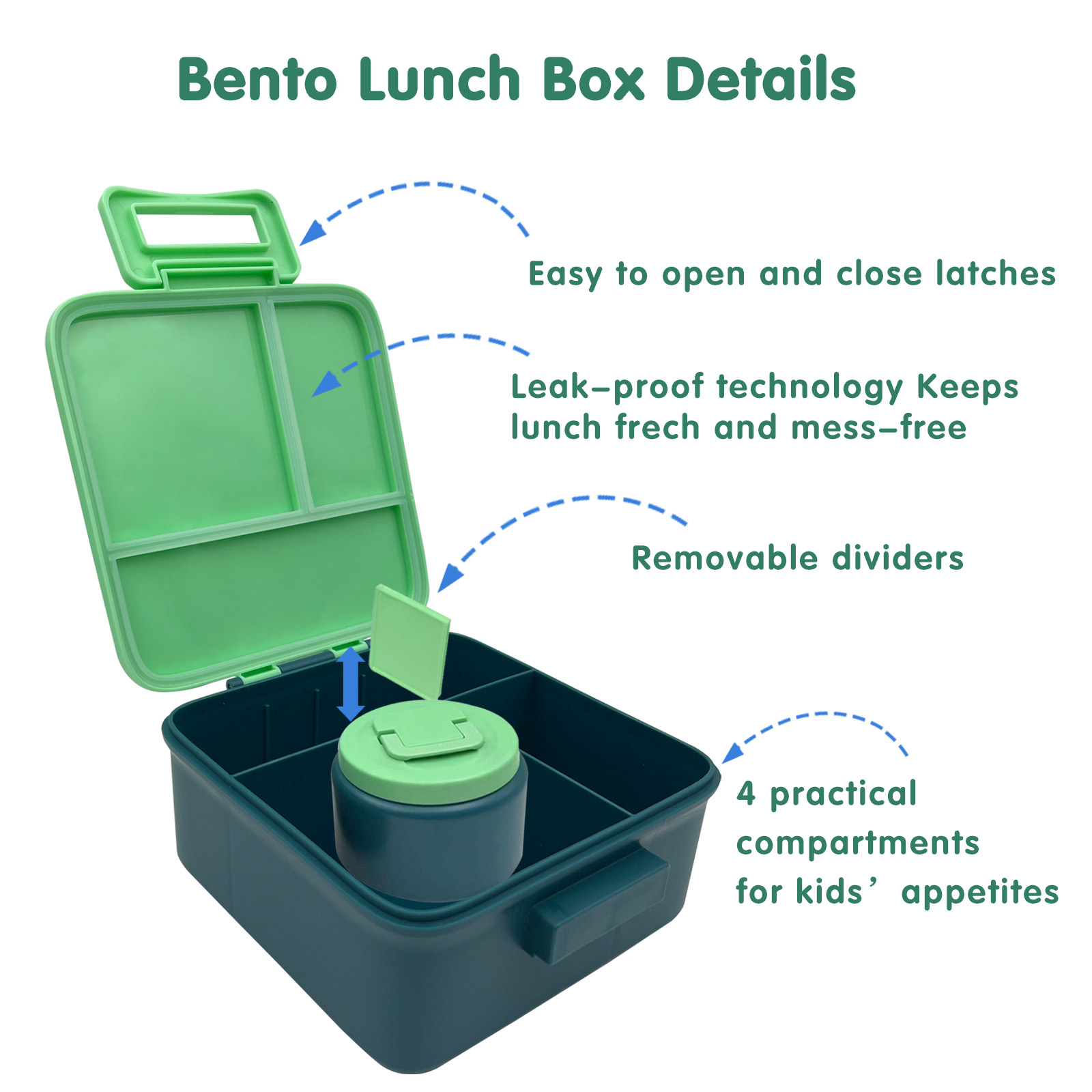 1 Set Bento Lunchbox voor kind - Meal Prep Bowl recensie en prijs